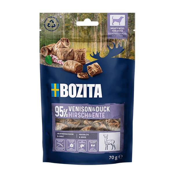 Bozita Snacks Meaty Bites Venison & Duck 70g