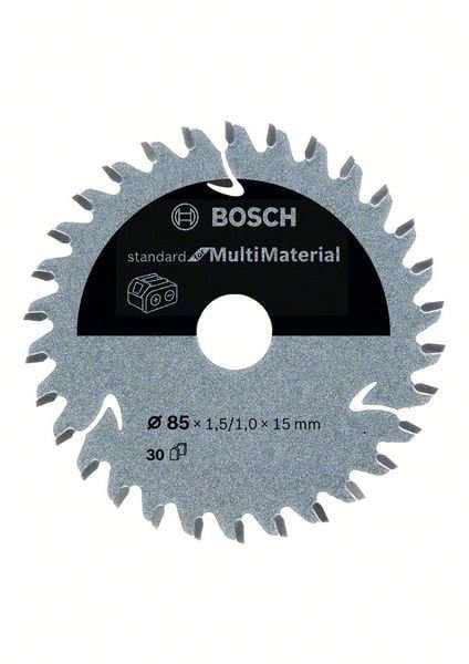 Bosch Sägeblatt Standard für Multimaterial 85x1,5/1x15mm 30Z