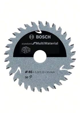 Bosch Standard for Multi Material-sirkelsagblad for batteridrevne sager 85 x 1,5 / 1 x 15 T30