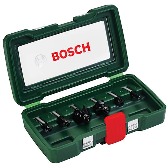 Bosch 6-osainen TC-jyrsinteräsarja (8 mm -kanta)