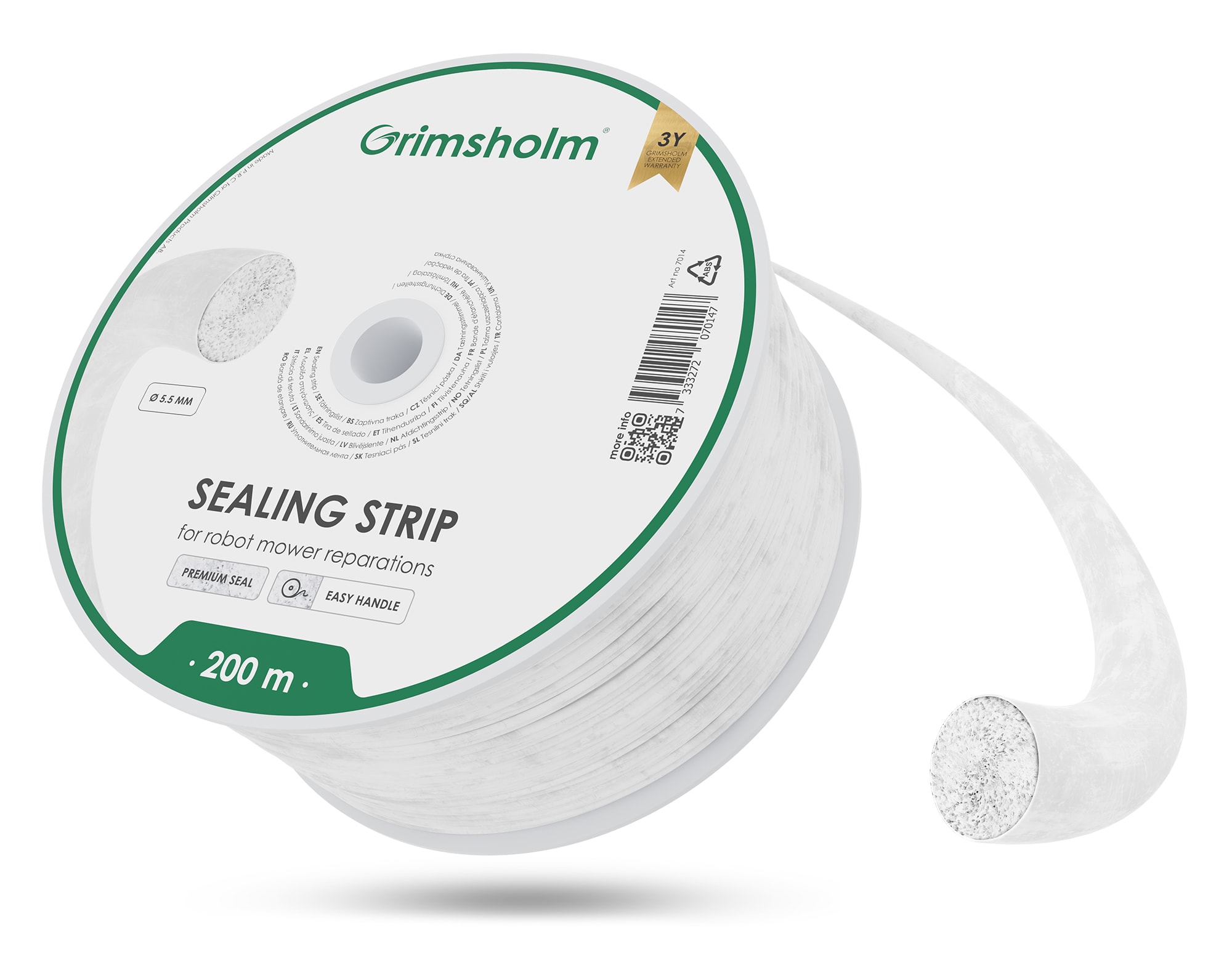 Grimsholm Robot mower sealing strip 5.5 mm, 200 m