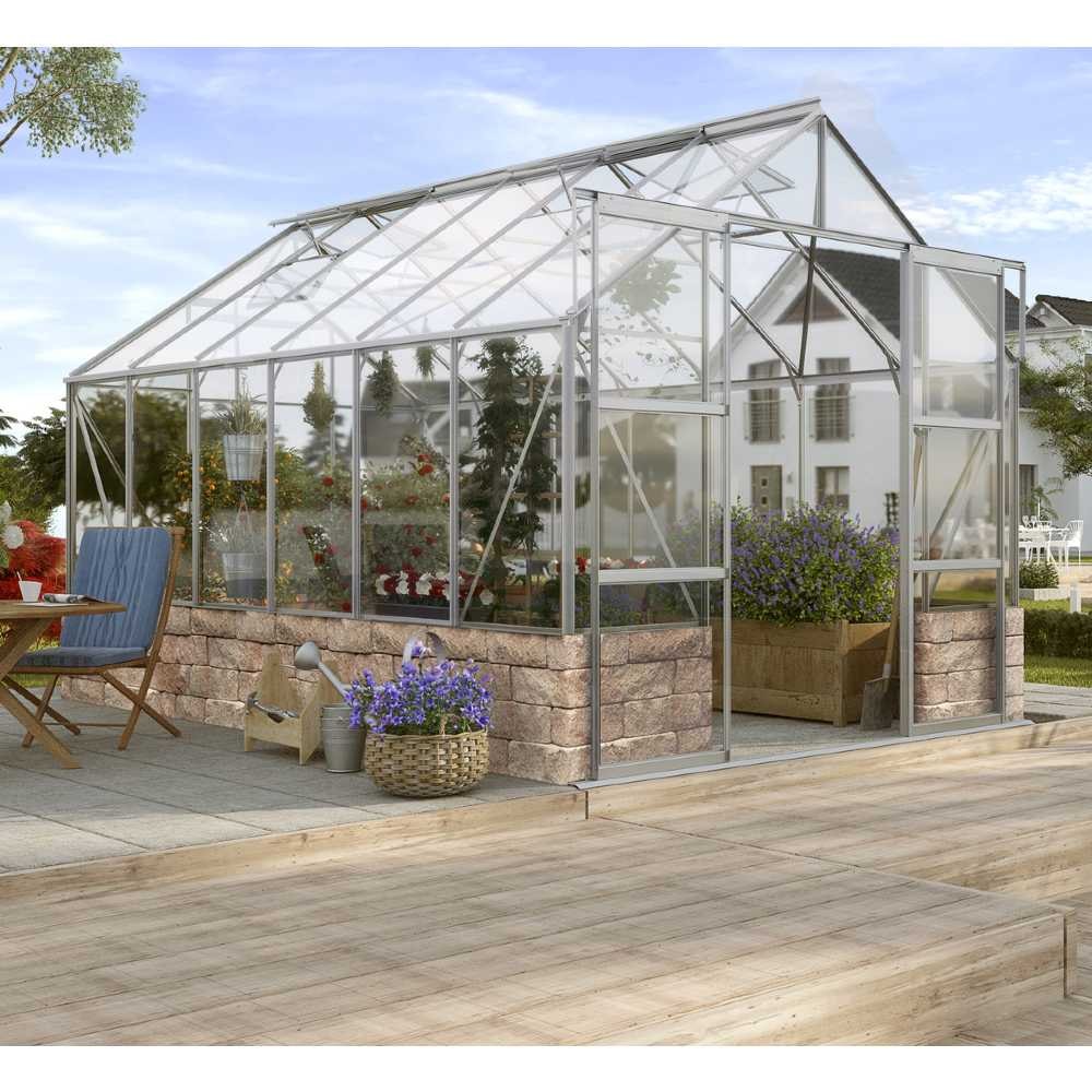 Vitavia Cassandra 9900 Växthus - 9,9 m2 Svart 3mm Härdat Glas