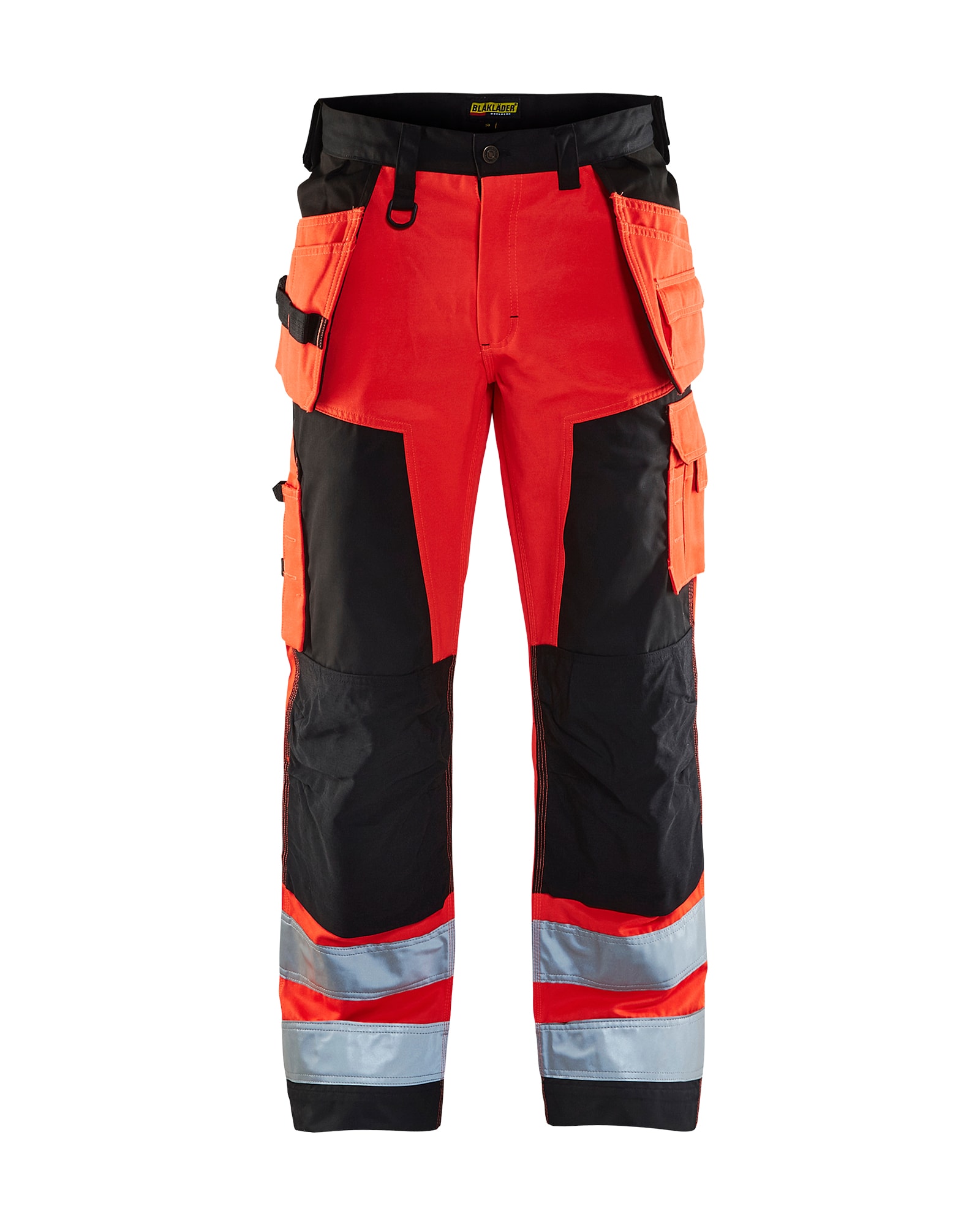 Blåkläder Highvis Riipputaskuhousut - Huomio Punainen/Musta - C60
