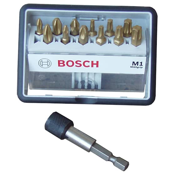 Bosch Bitssett M1 MaxGrip PH/PZ/T QH 13 deler