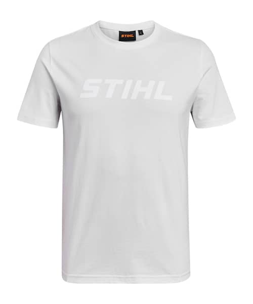 Stihl T-shirt med print Hvid L