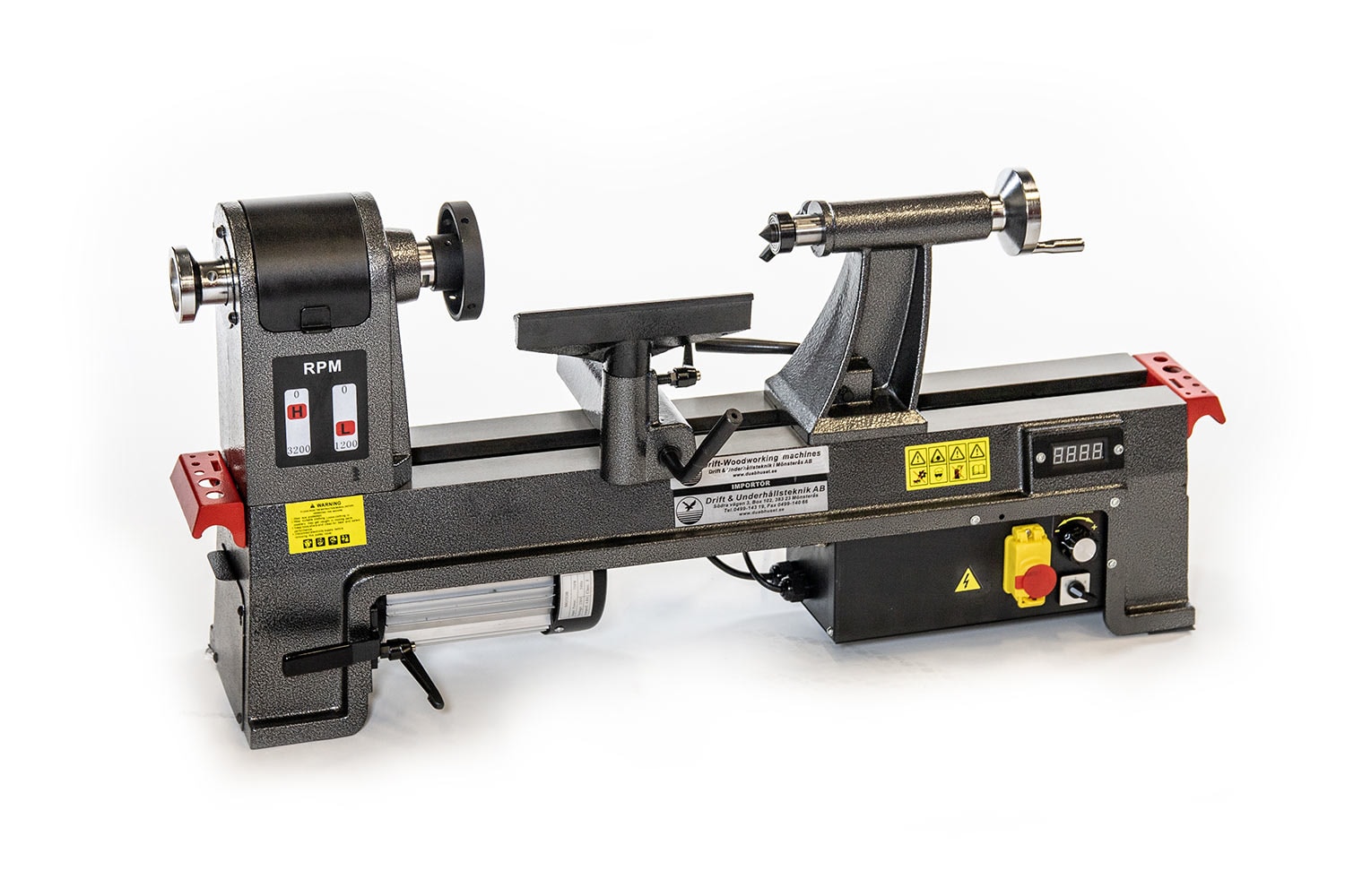 Duab tredreiebenk MC1420VF 14"x20", variabel hastighet