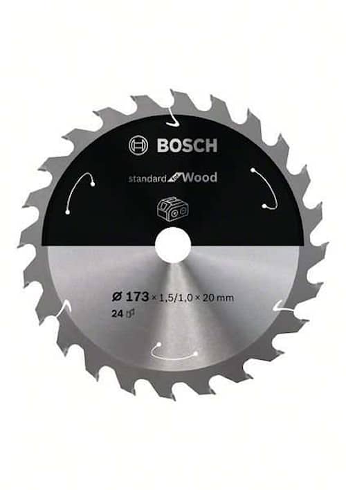 Bosch Standard for Wood-sirkelsagblad for batteridrevne sager 173x1,5/1x20 T24