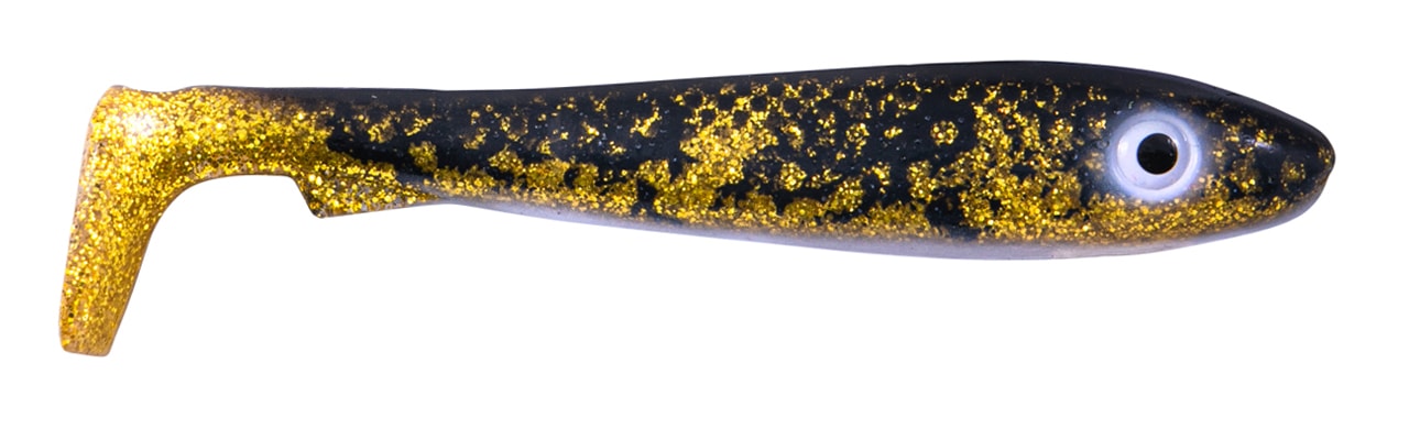 Svartzonker McRubber Junior 17 cm Black Chartreuse 2-pack