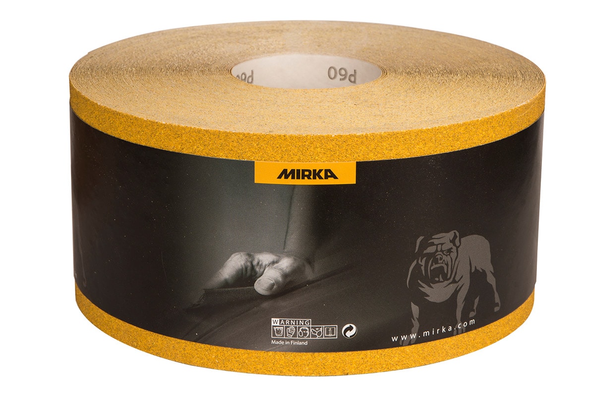 Mirka Slippappersrulle Gold 115mmx50m P240