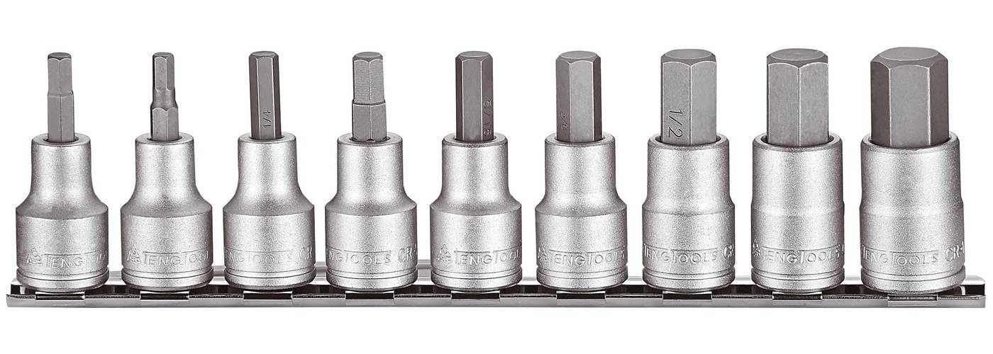 Teng Tools Kärkihylsysarja. Nelikulmainen 1/2\"-kiinnitys. M1209AF