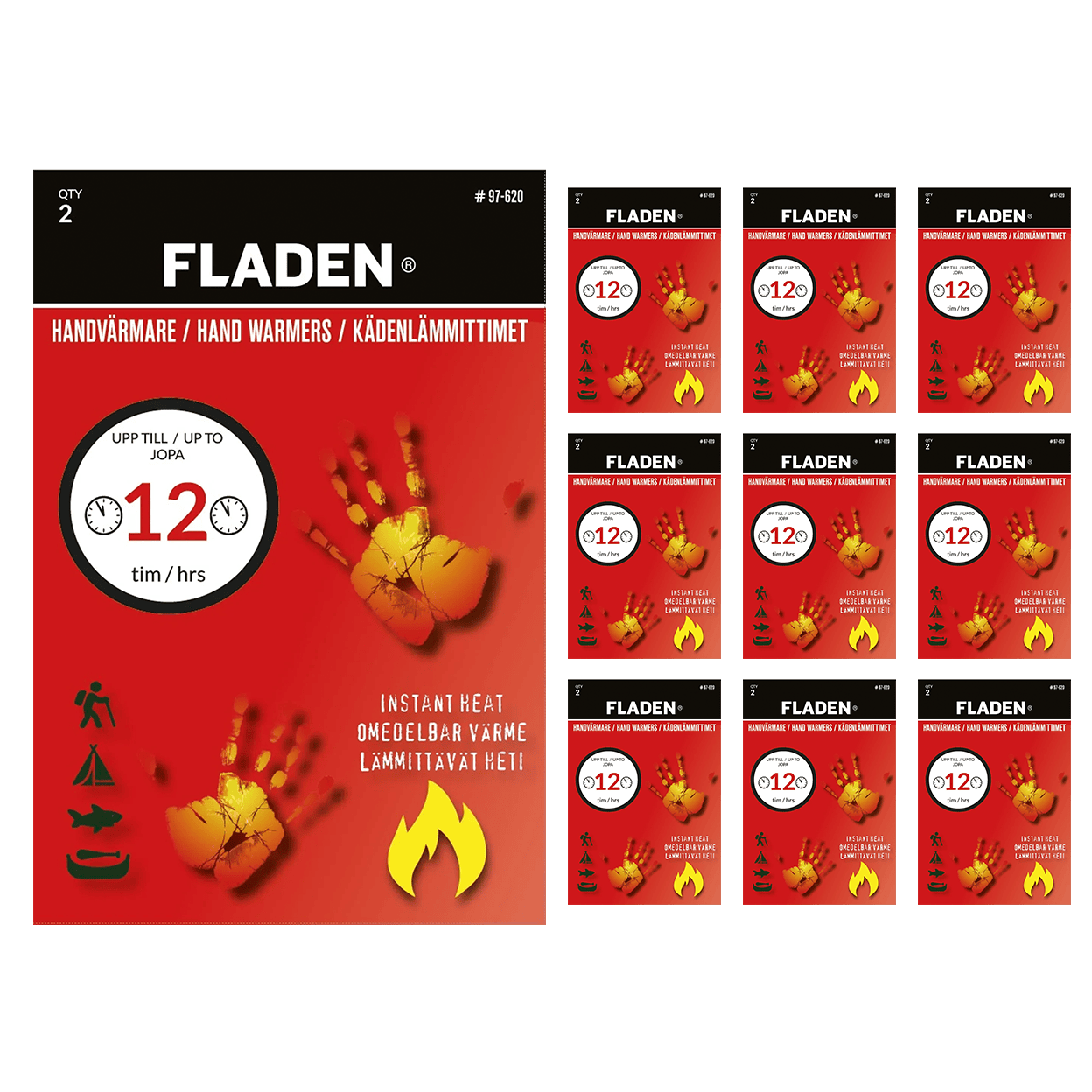 Fladen hand warmers 10 pairs
