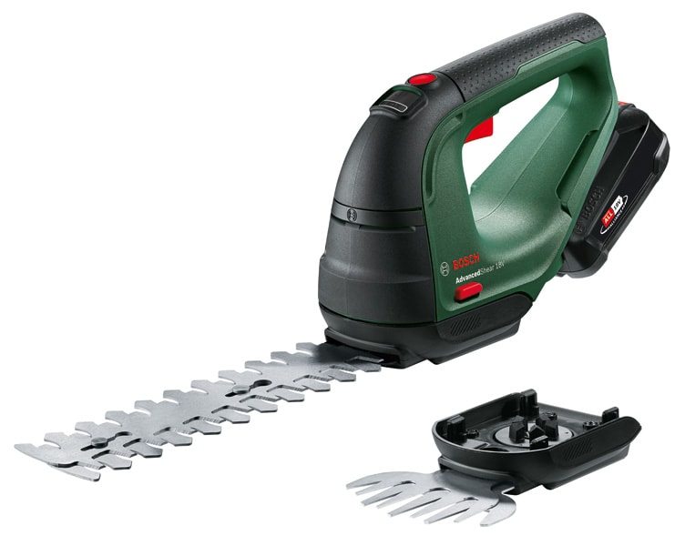 Bosch Gressklipper Adv Shear 18V-10 med 1x2Ah batteri og lader
