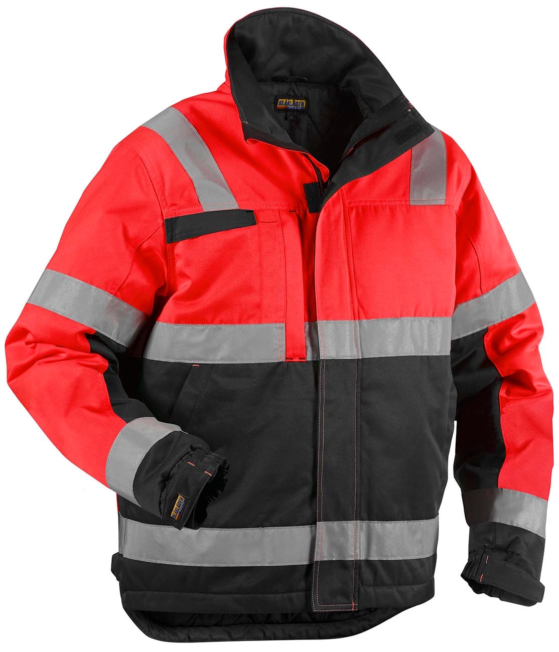 Blåkläder Vinterjakke varsel - Hivis Rød/Svart - XXXL