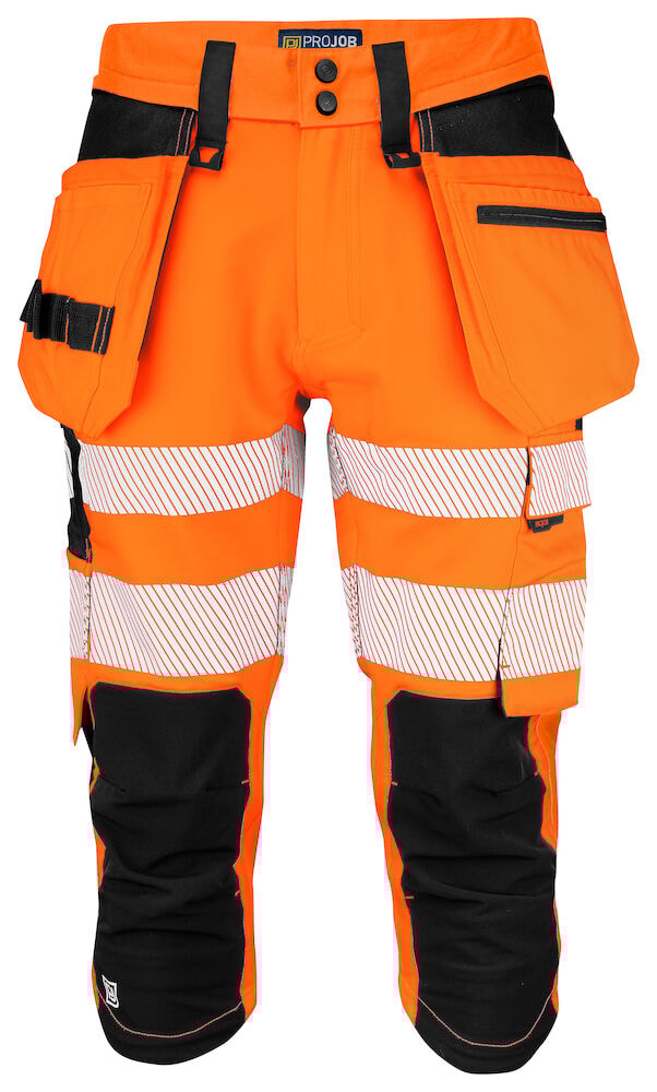 ProJob 6577 Piratbyxa En Iso 20471 Klass 2/1 Orange Black D100