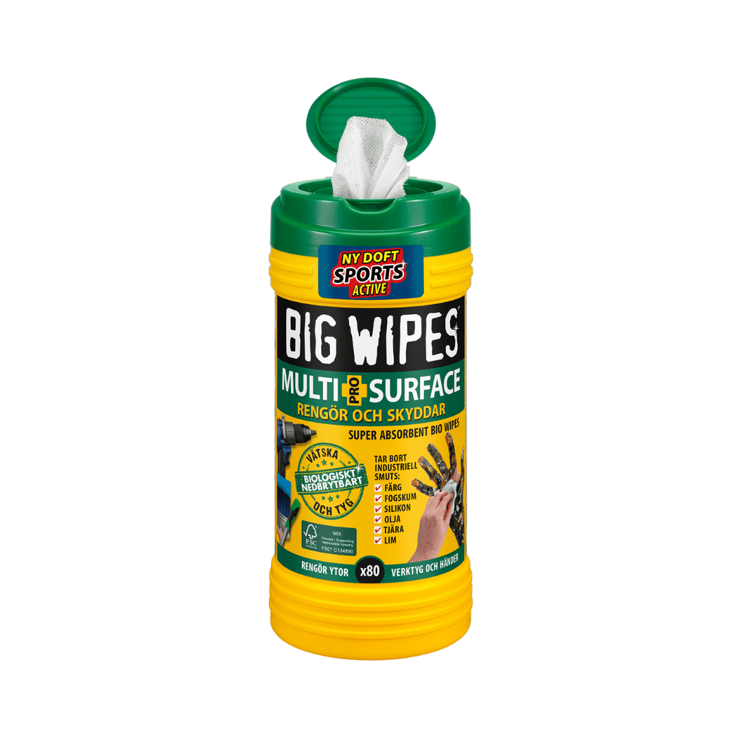 Big Wipes Multi Surface Pro+ Reinigungstücher 25x20 cm 80er-Pack