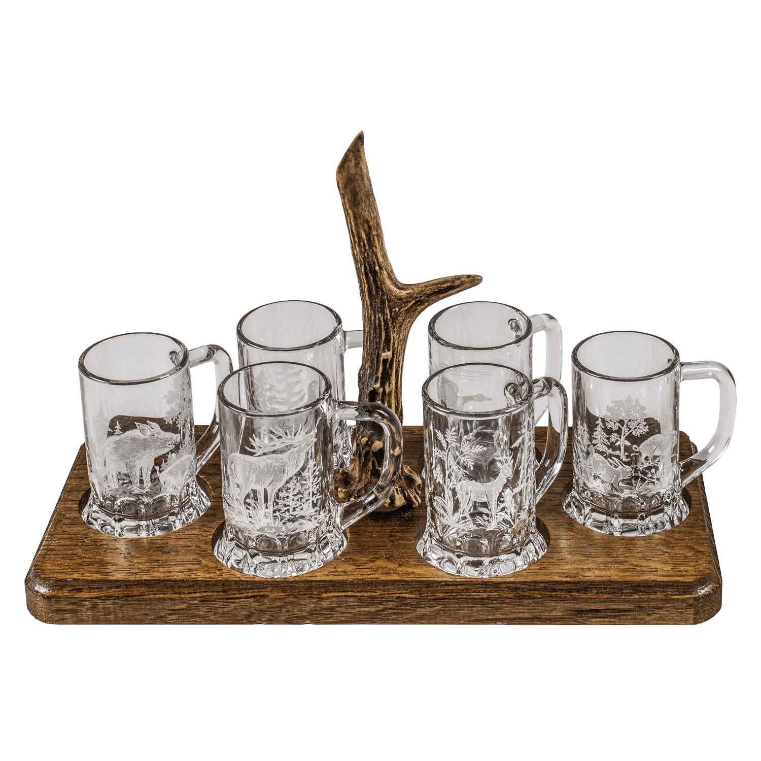 5etta Snapsglas-set inkl.  serveringsbricka