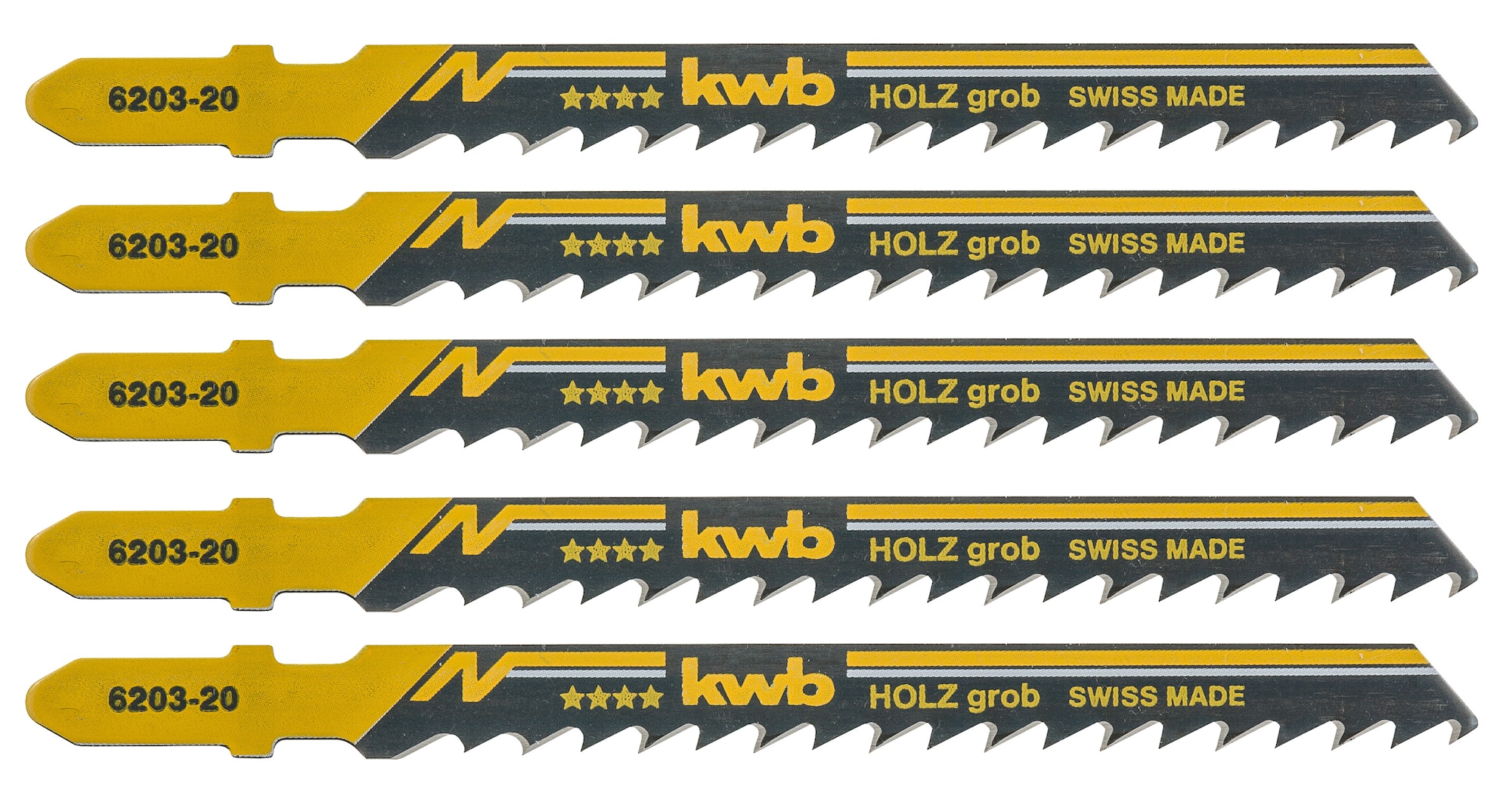 KWB Sticksågblad trä, grovt 5-pack