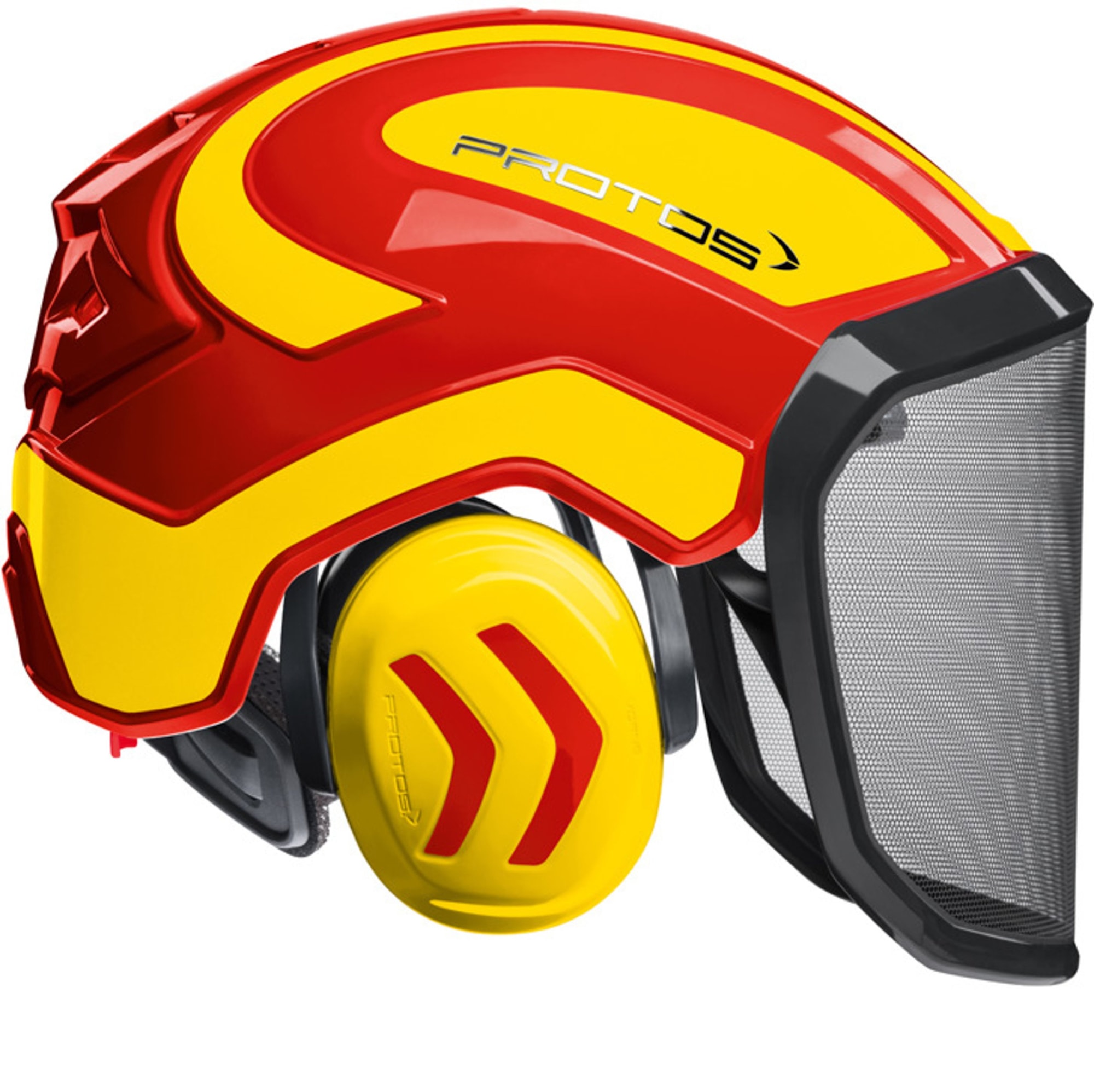 Protos Integral Huggarhjelm Gul/Rød