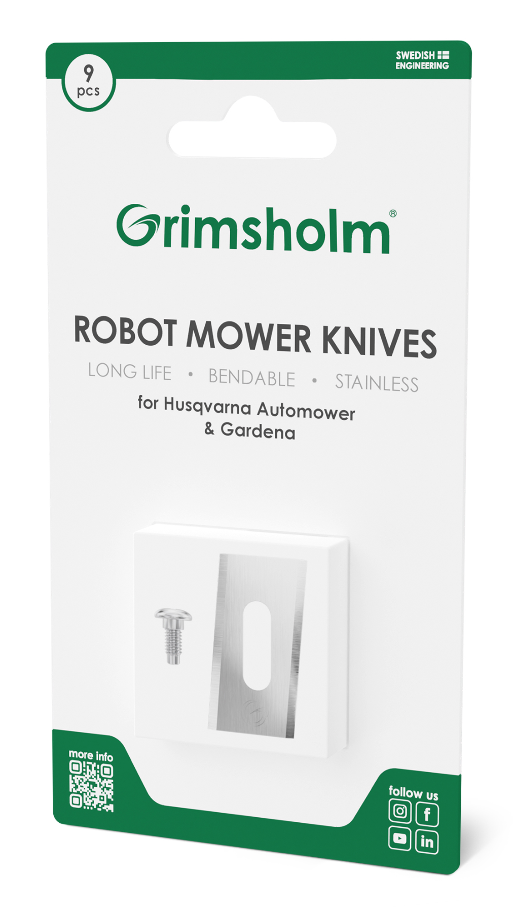 Grimsholm Turn-Around Messer für Mähroboter