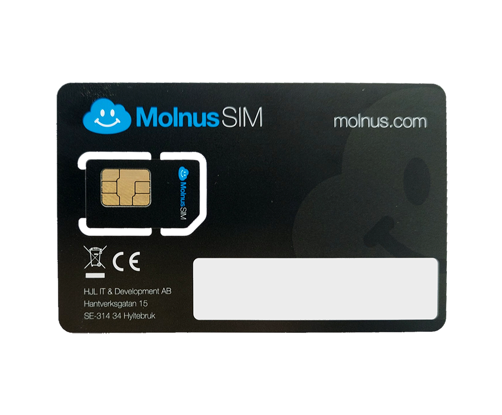 Molnus-SIM Nyteckning Premium 12 Månader inkl. SIM-kort