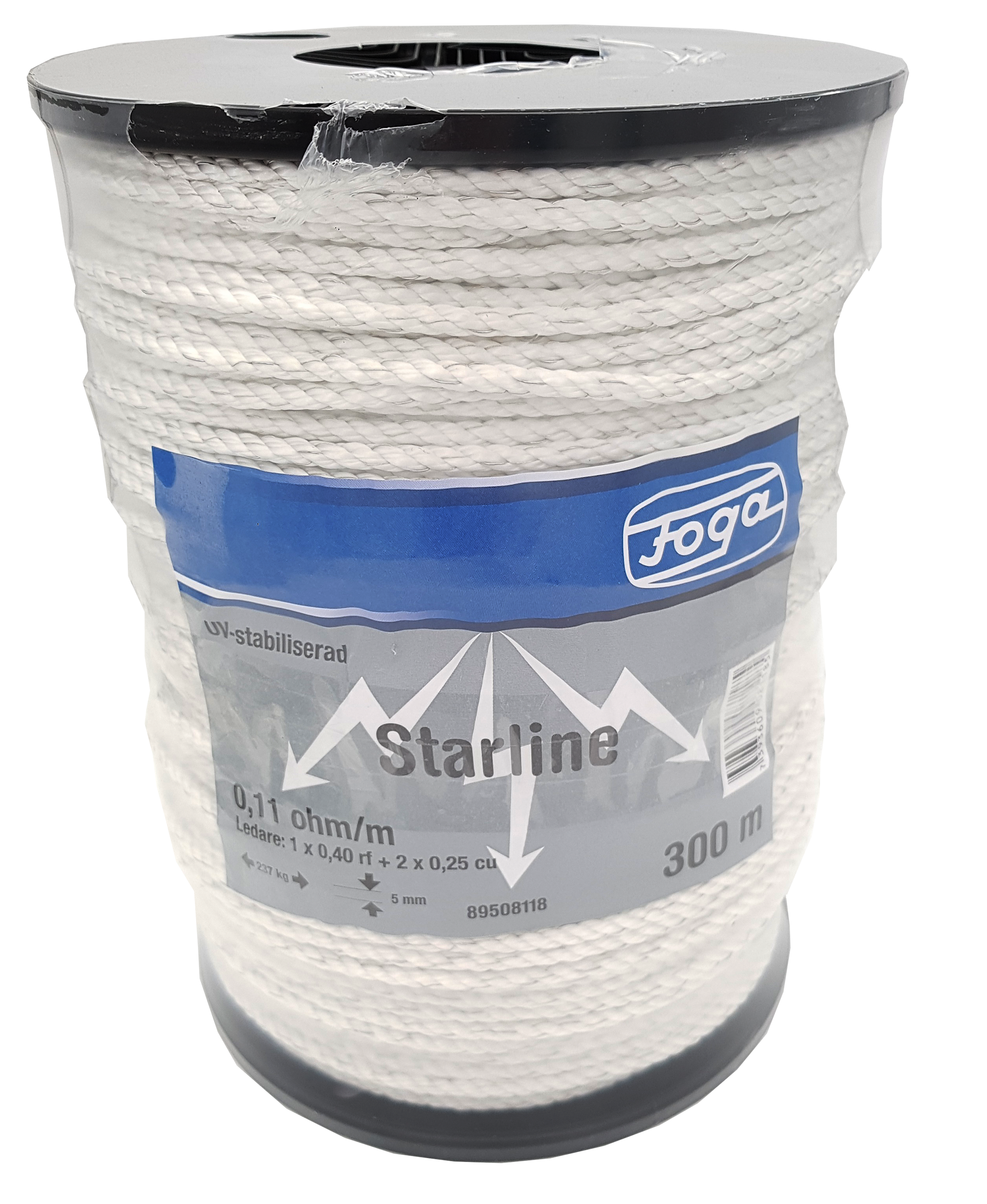 Foga Elrep Starline 5mm 300m Vit