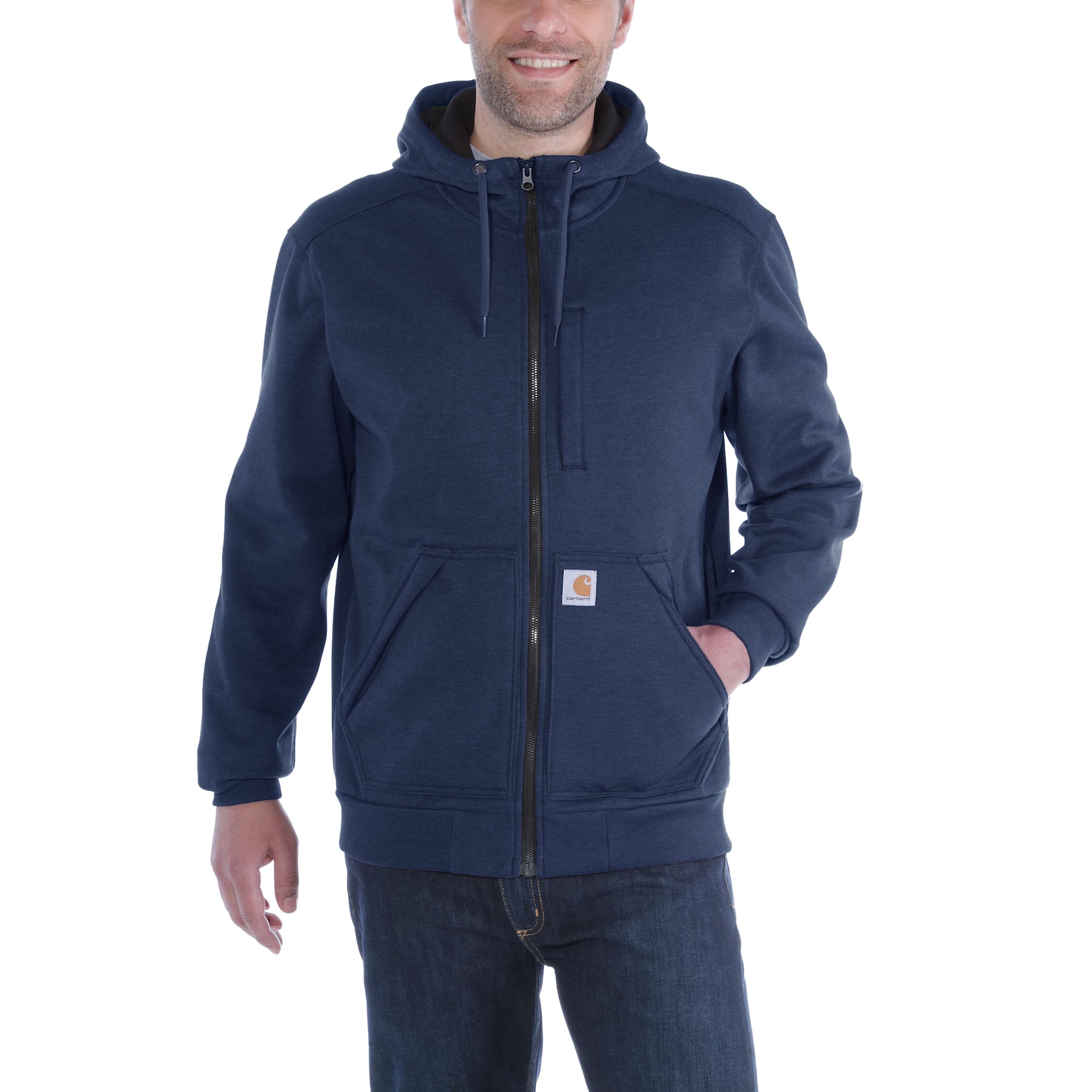 Carhartt Wind Fighter Hoodie med dragkedja Herr Navy XXL