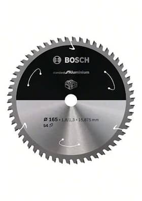 Bosch Standard for Aluminium-sirkelsagblad for batteridrevne sager 165x1,8/1,3x15,875 T54