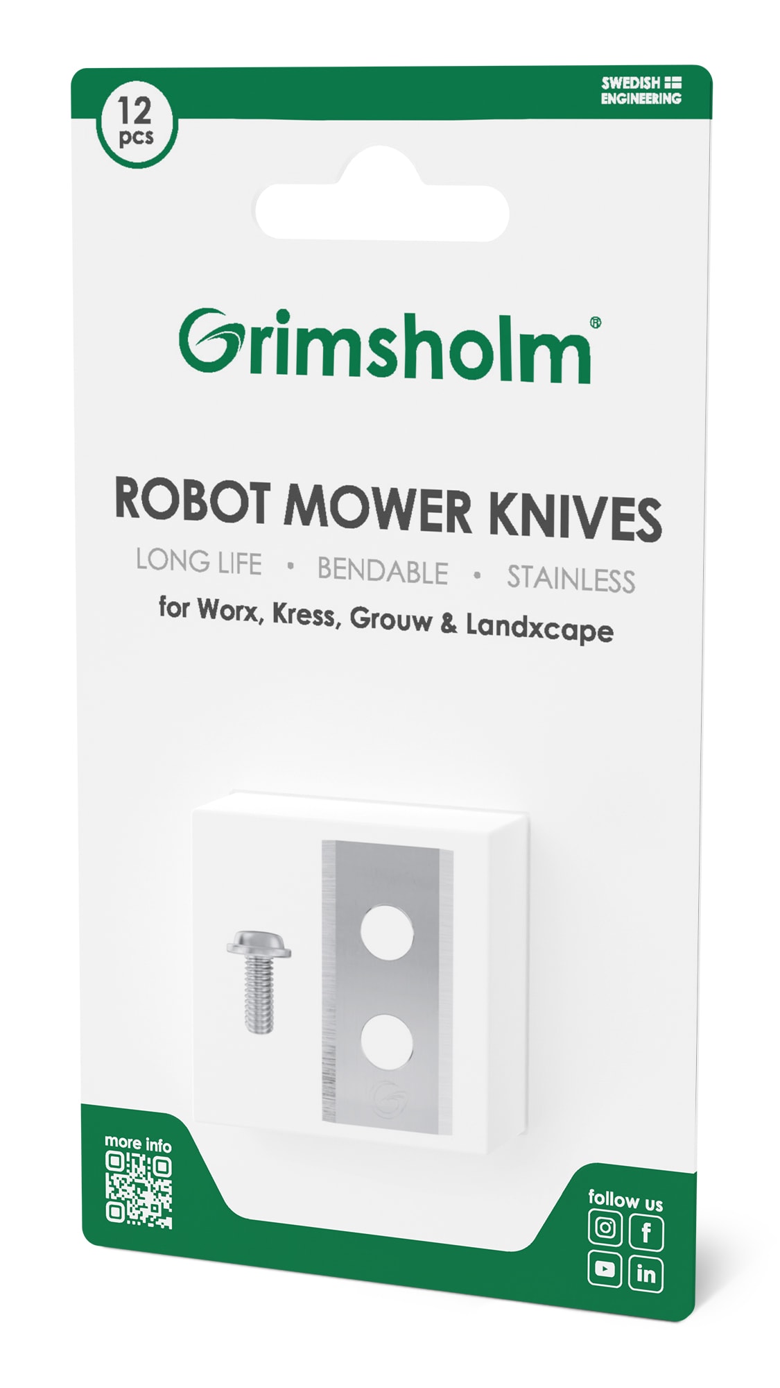 12-pack knivar till Worx