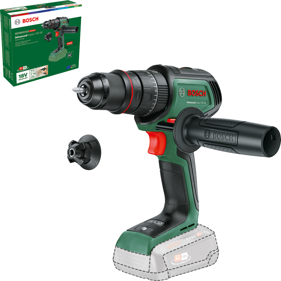 Bosch DIY Iskuporakone AdvancedImpact 18V-80, 2x2,5Ah, QS