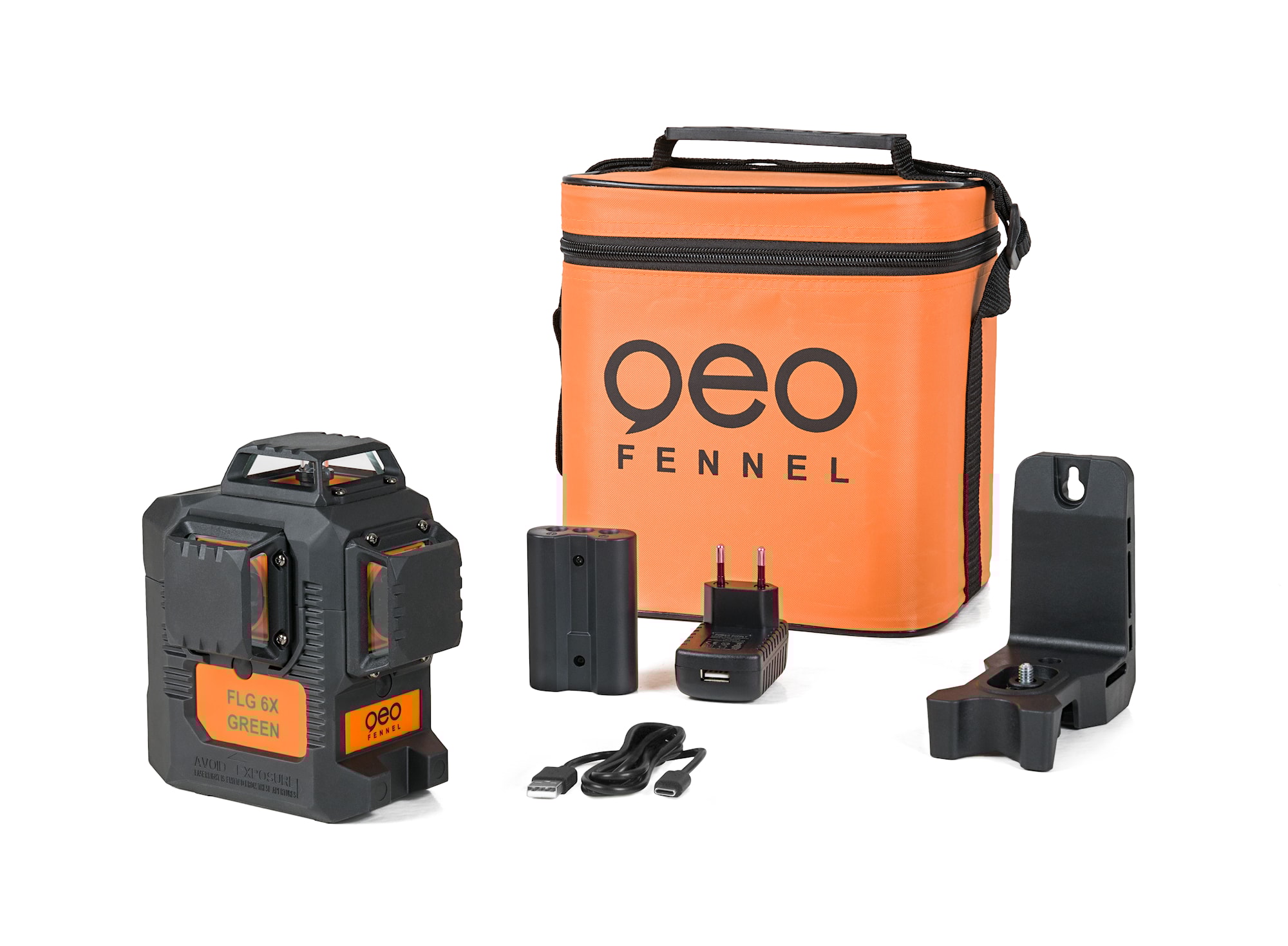 geo-FENNEL FLG 6 grüner Multilinienlaser in Tasche