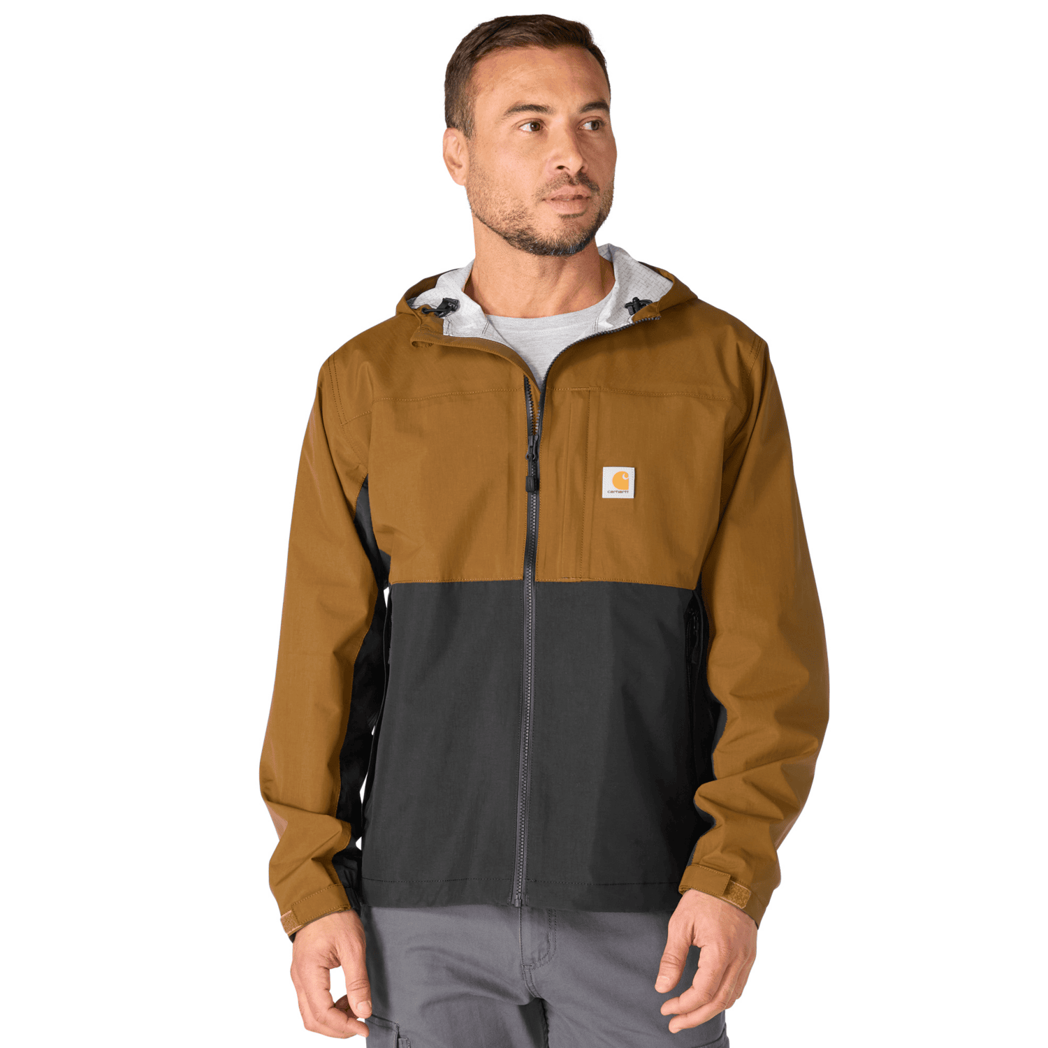 Carhartt Monterey Jacka Herr Carhartt Brown/Black 2XL