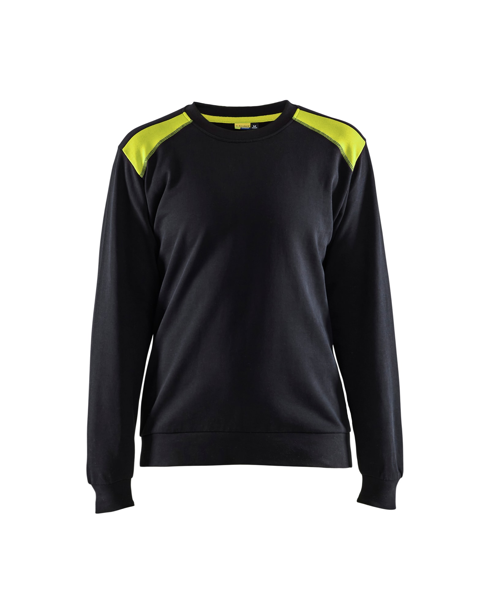 Blåkläder 3408-1158 Sweatshirt Dam Svart/Varselgul XS