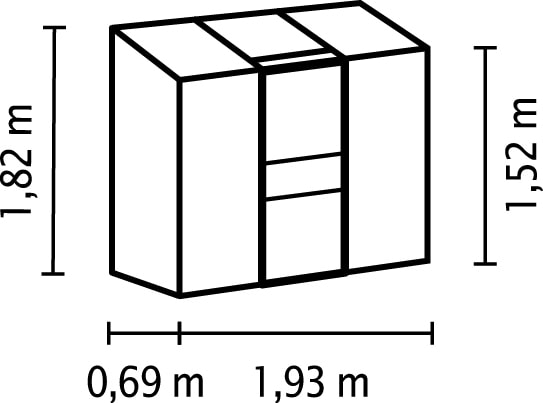 Vitavia Ida 1300 drivhus sort glas 2.jpg