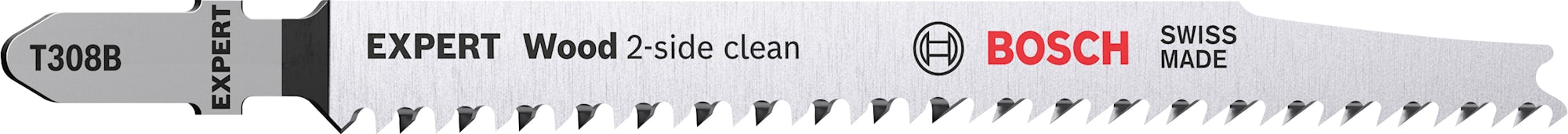 Bosch Stiksavklinge Expert 'Wood 2-side clean' T 308 B, 3 stk