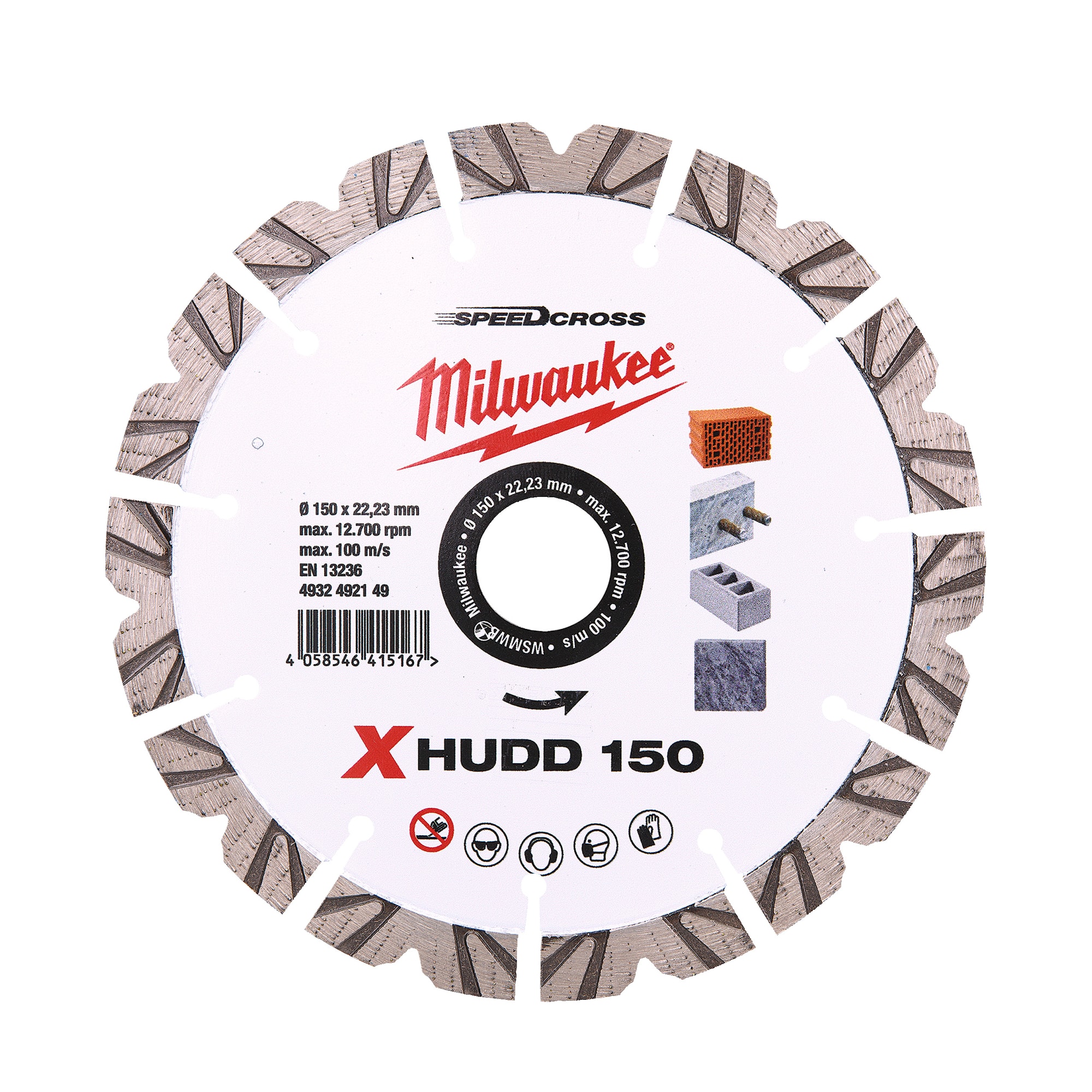 Milwaukee Diamantskiva Xhudd 150Mm