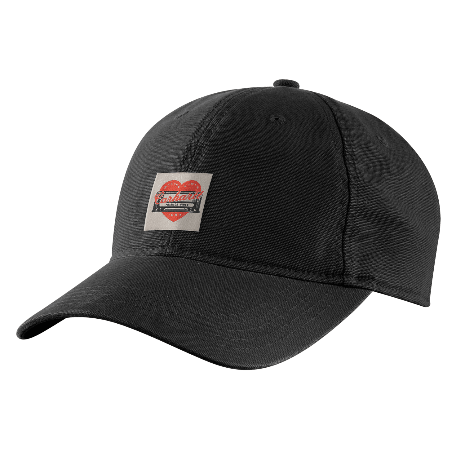 Carhartt Heart Patch Canvas Keps Dam Black