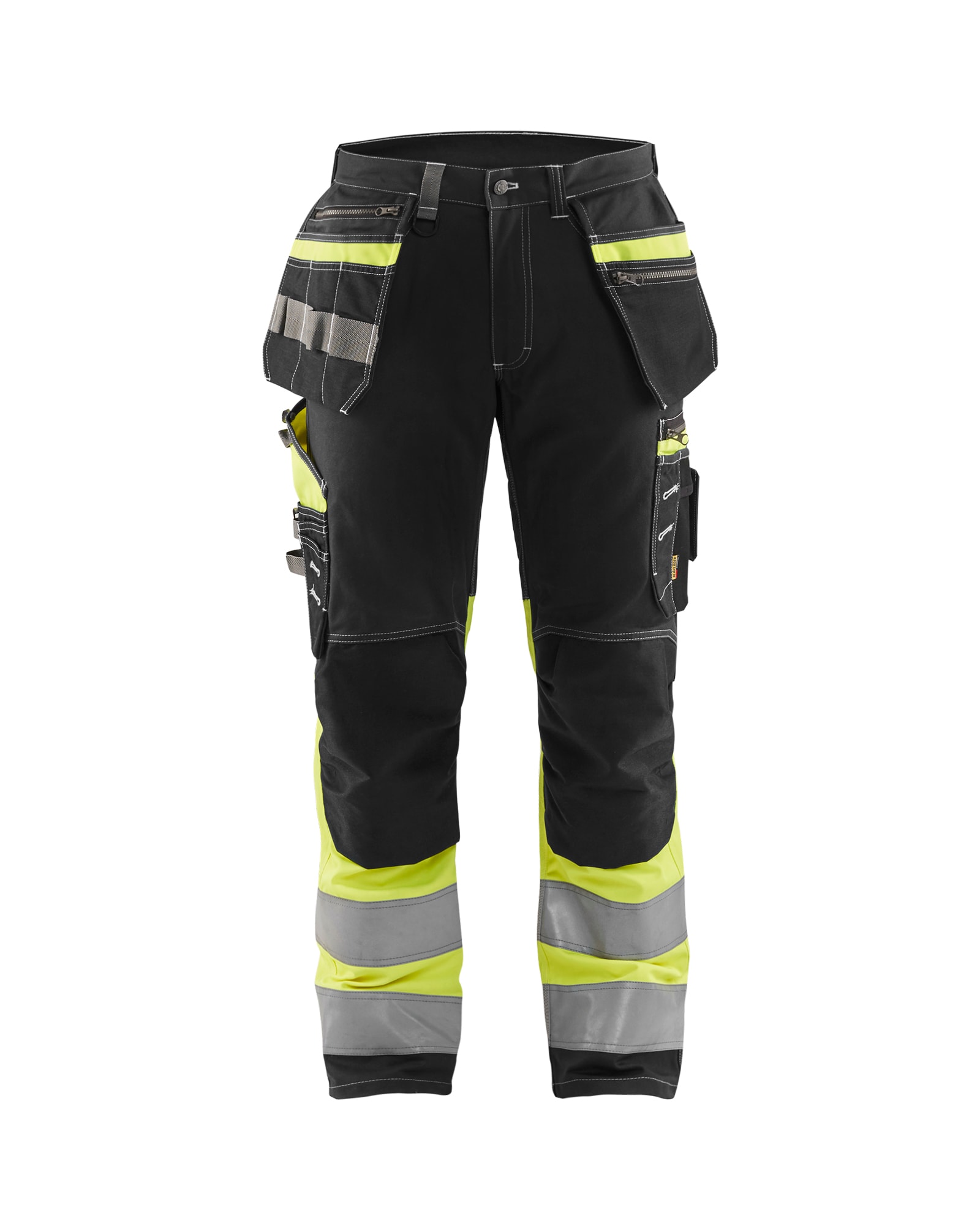 Blåkläder High Vis Arbeitshose mit Stretch Schwarz/Gelb - D116