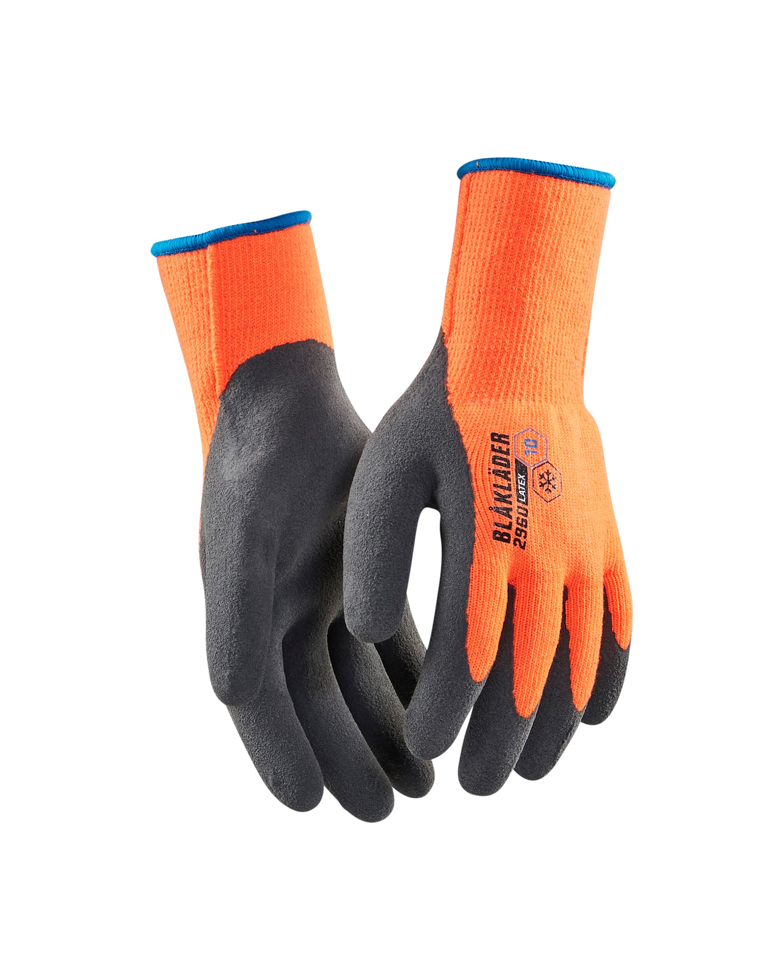 Blåkläder Handschuh Handwerk gefüttert, Latex überzogen High Vis Orange - 9