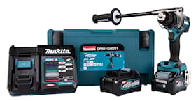 Makita Borrskruvdragare DF001GM201 40V 2x 4 Ah batterier, snabbladdare  i MAKPAC