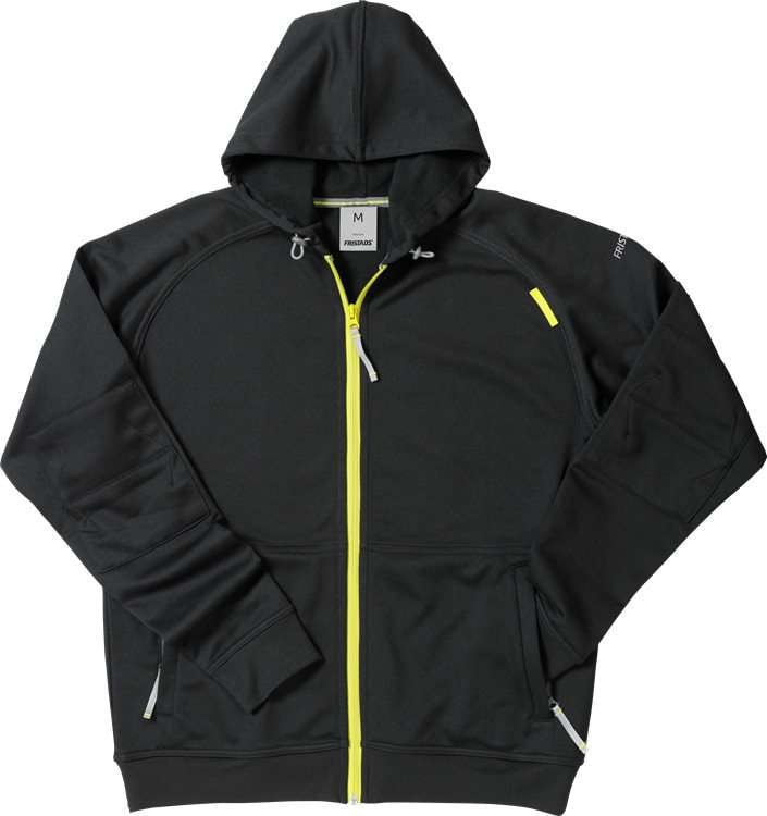 Fristads Sweatshirtjacka med huva 783 LY Svart XS