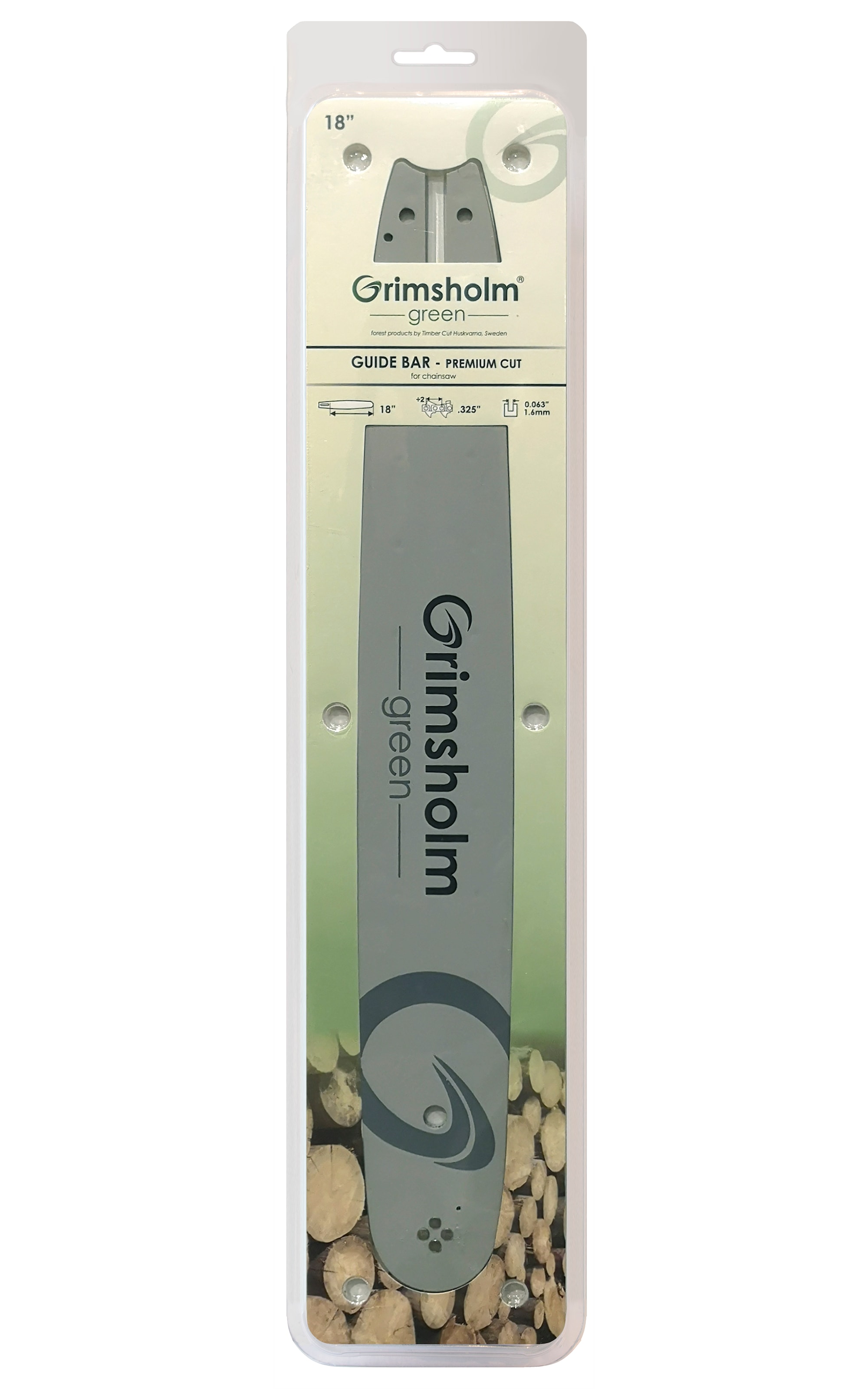 Grimsholm Guide bar Premium Cut 18" .325" .063"/1.6mm (for Stihl)
