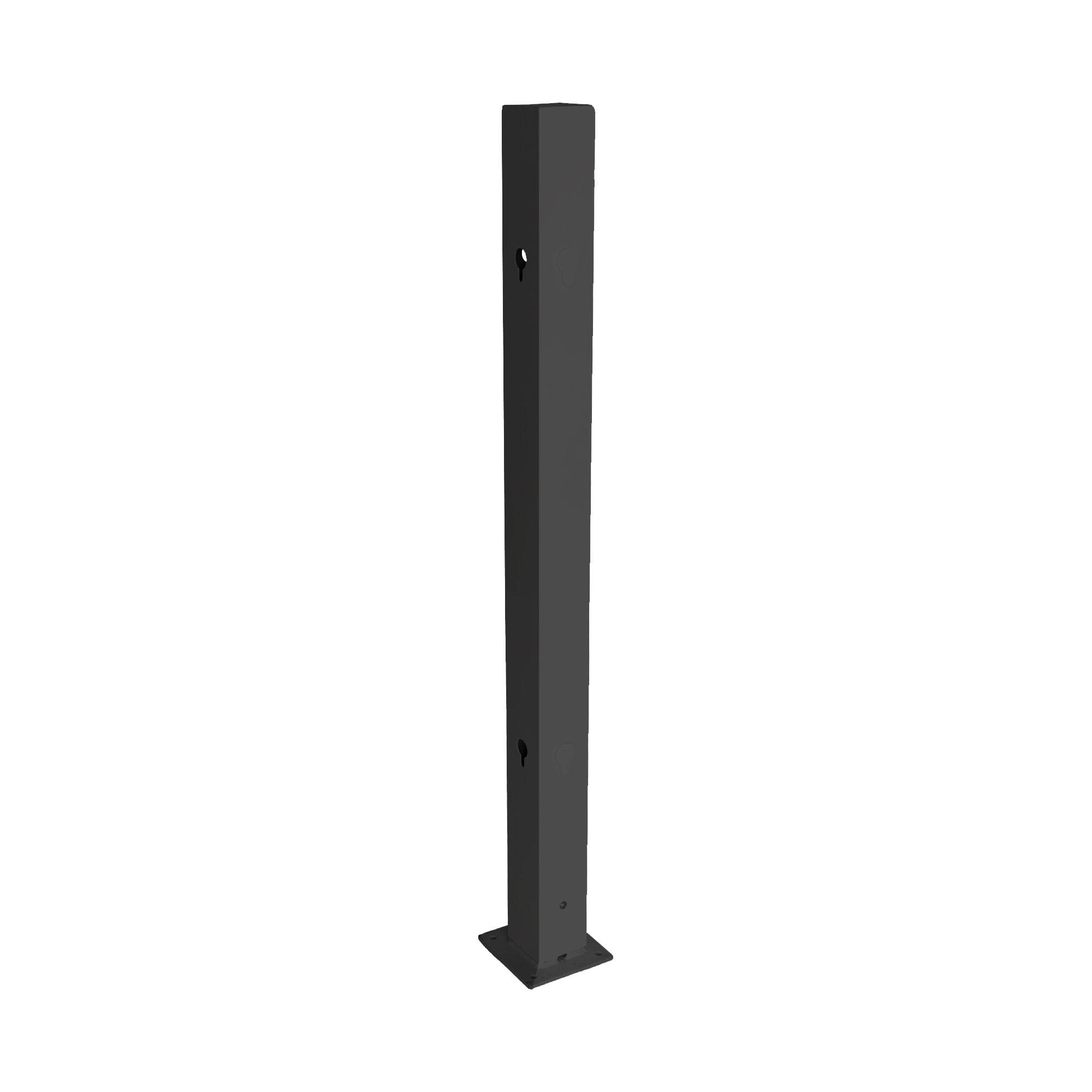 Skotte Garden Rand Aluminium Stolpe Rand 100 cm Svart