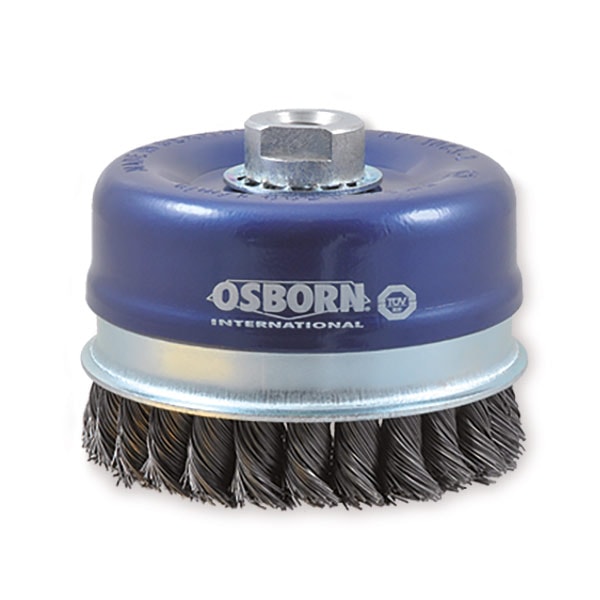 Osborn Axialborste 100mm M14 0,80mm, virad, stål