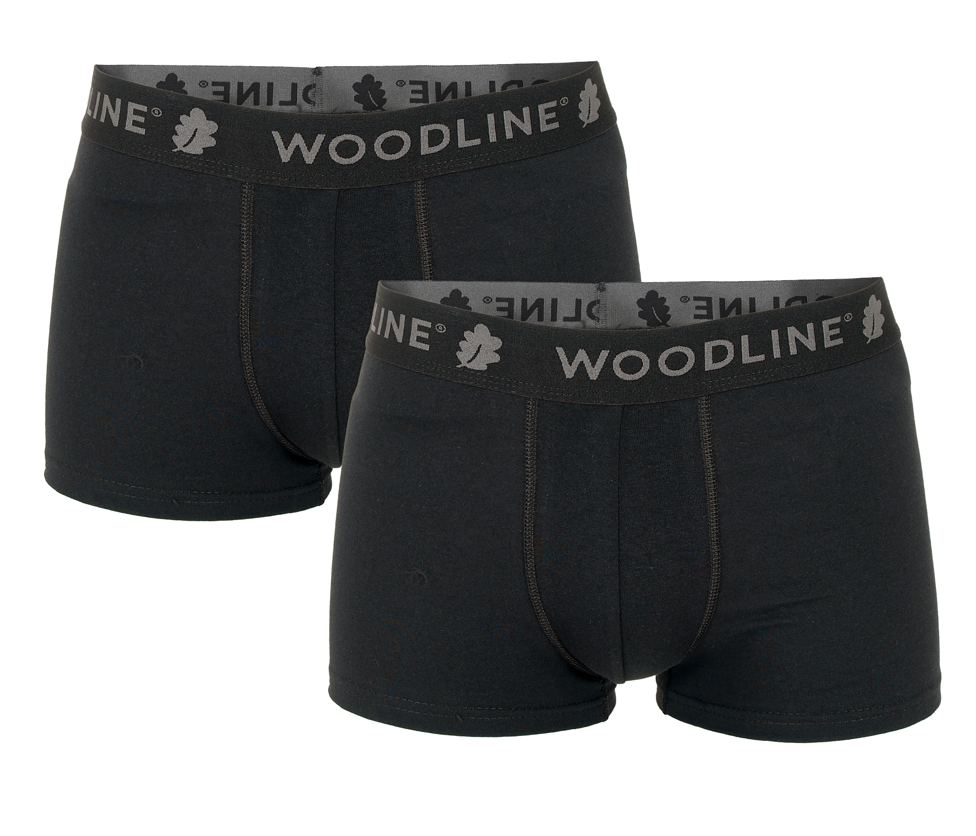 Woodline Boxerkalsong Svart 2-pack-2XL