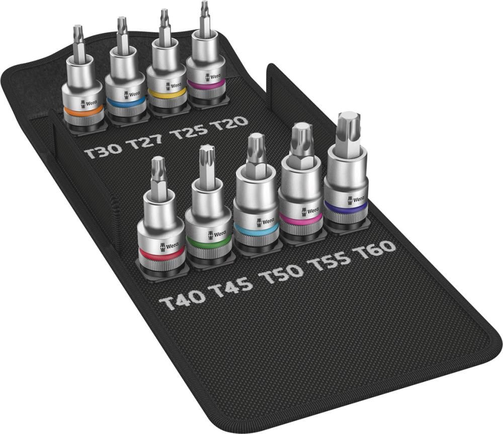 Wera Bitshylsesett 1/2 8767C HF Torx 9 deler