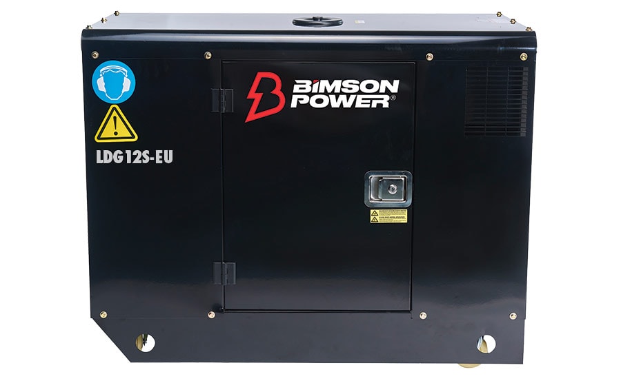 Warrior aggregat LDG12S 11kW 1-fase diesel stillegående