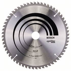 Bosch Sågklinga Optiline Wood 254x2,0x30mm 60T