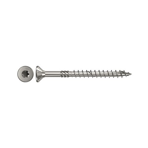 Fischer 6,0 x 60 udendørs spånskrue undersænket rustfri TX30 100 stk.