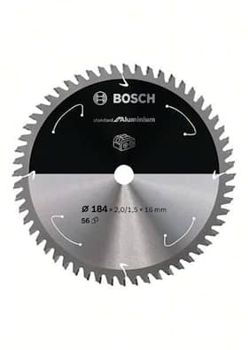 Bosch Standard for Aluminium -pyörösahanterä johdottomiin sahoihin 184 x 2 / 1,5 x 16 T56