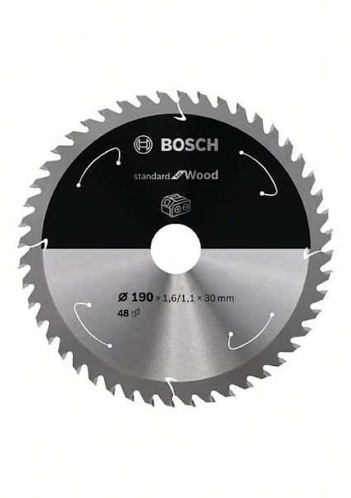 Bosch Standard for Wood-rundsavklinge til batteridrevne save 190x1,6/1,1x30 T48